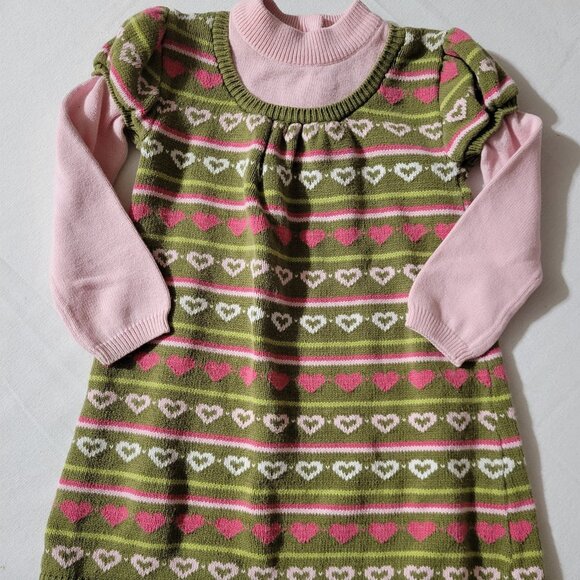 Gymboree Gingerbread Girl Used 2T Sweater Dress. Located A21 - Picture 3 of 4